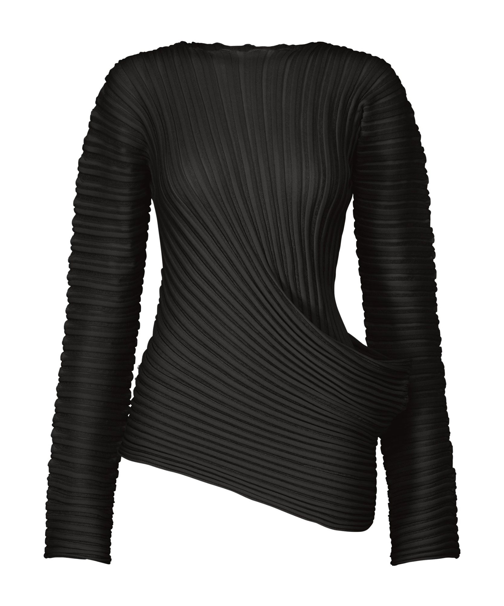 Issey Miyake Stream Top In Black