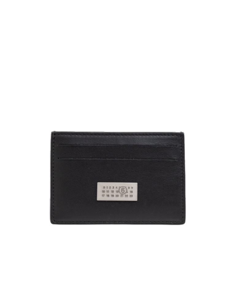 Mm6 Maison Margiela Logo Card Holder In Black