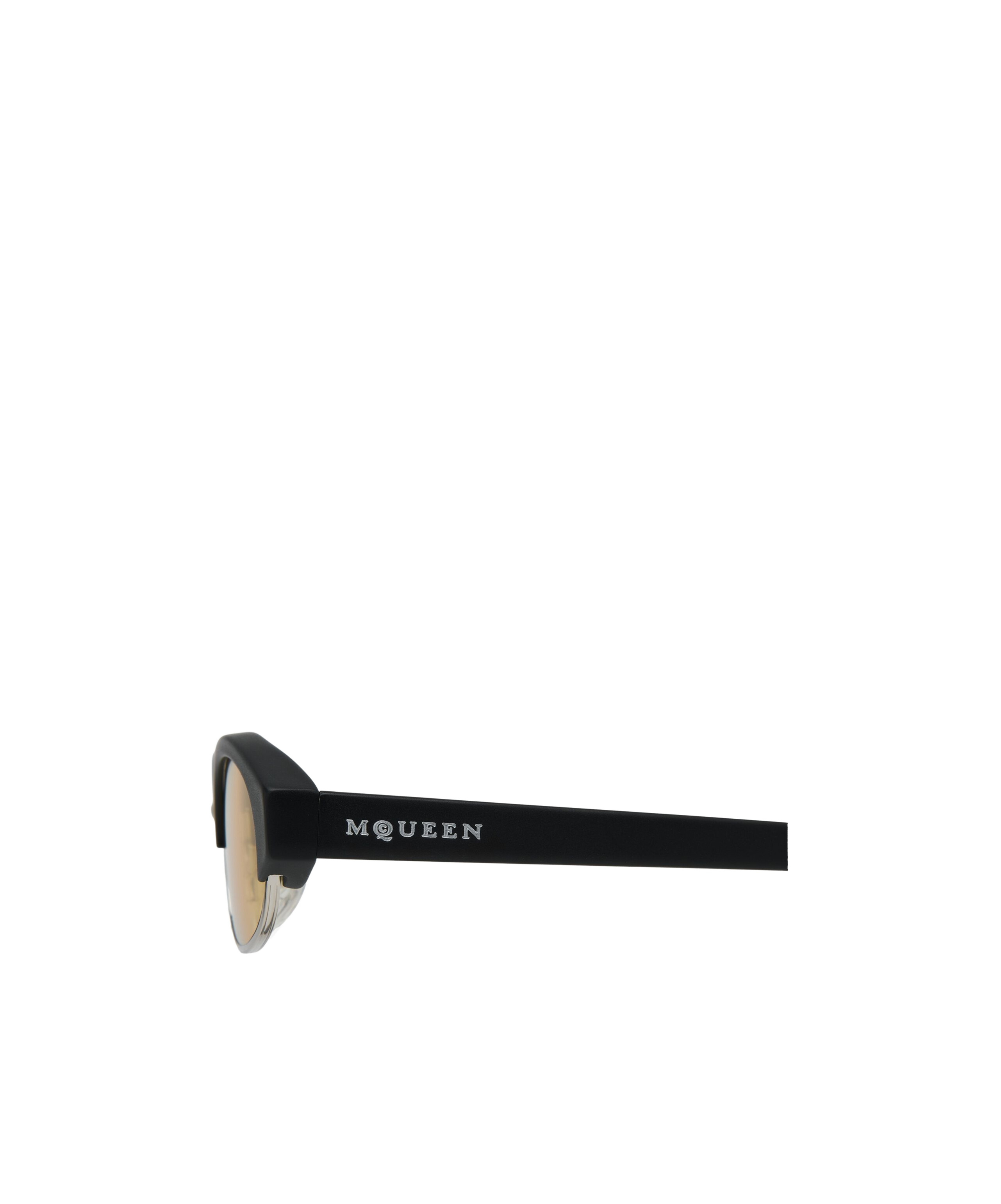 Alexander Mcqueen Geometric Frame Sunglasses In Black
