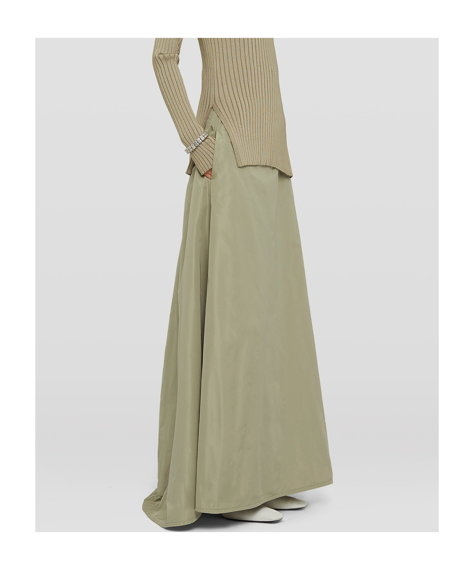 Jil Sander A-line Maxi Skirt In Nude