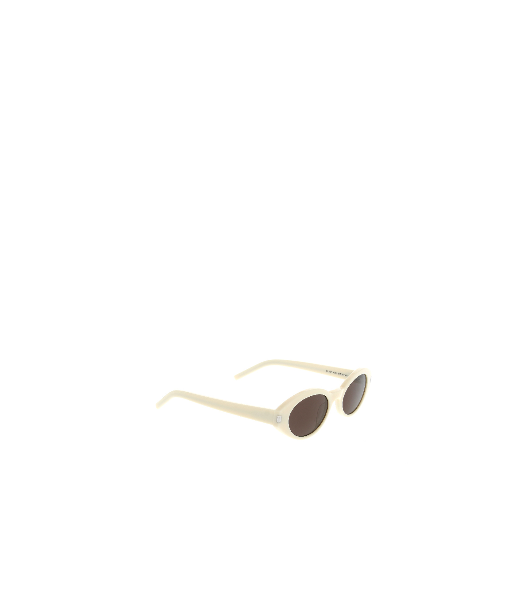 Saint Laurent Full Frame Sunglasses In Ivory
