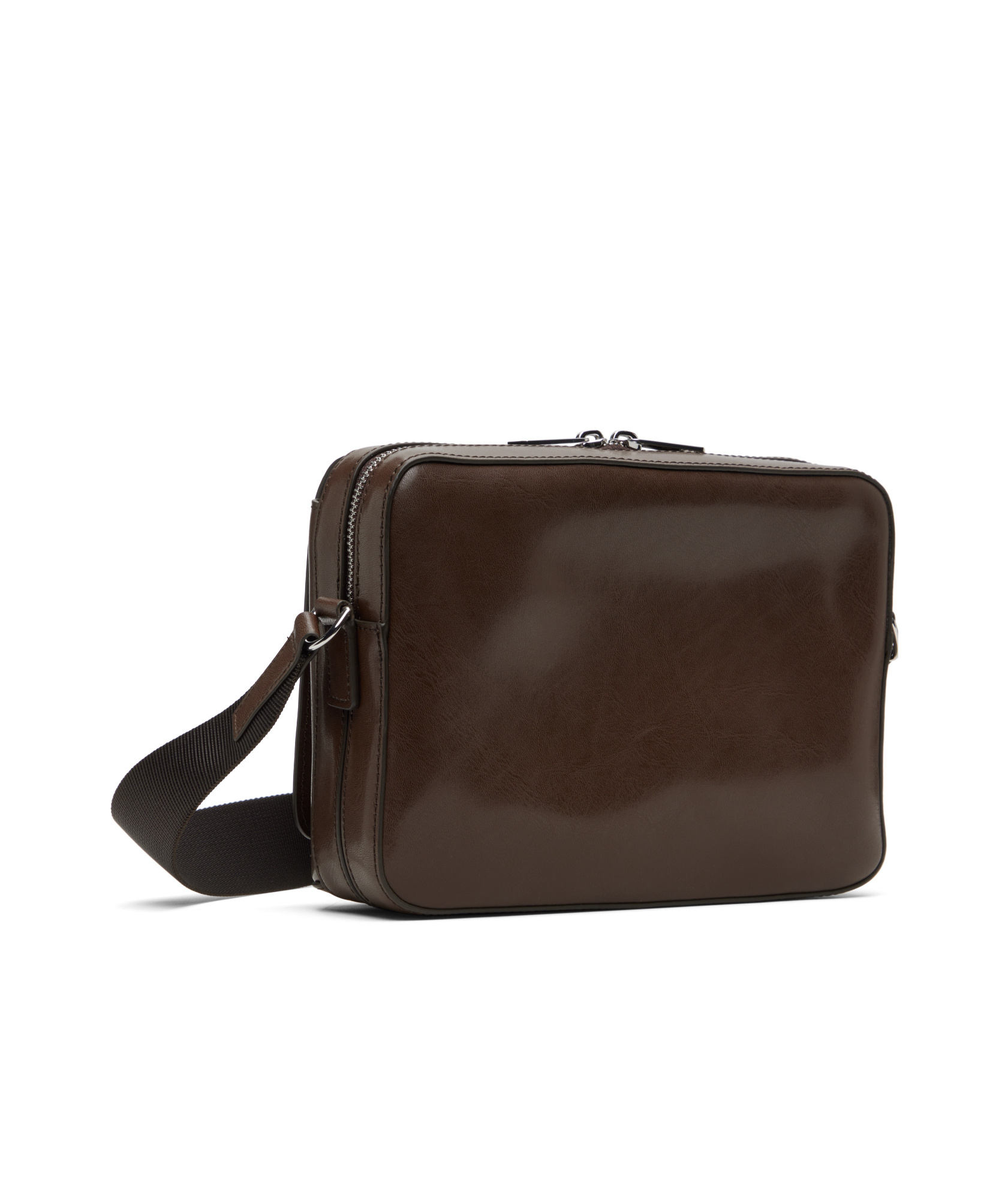Paul Smith Small Zip Crossbody Bag In Brown