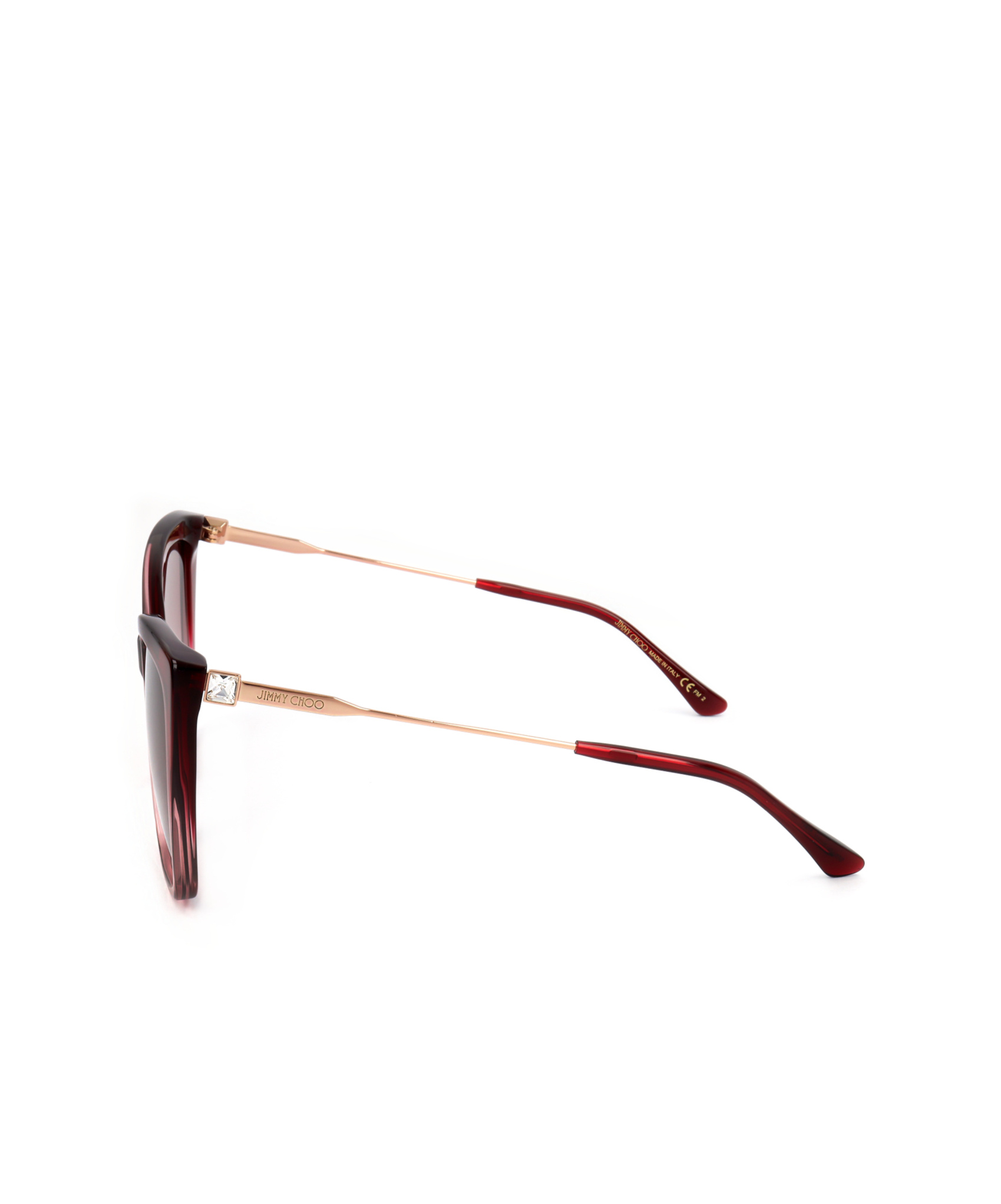 Jimmy Choo Eyewear Cat-eye Frame Sunglasses In Red