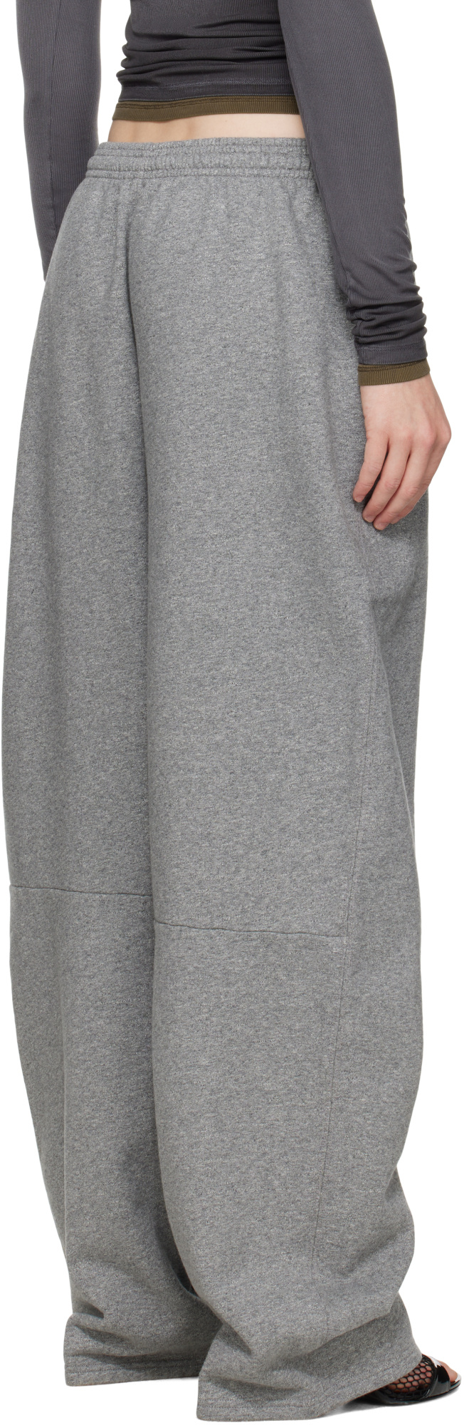 Alexander Wang T Logo-detailed Oversize Sweatpants In Neutral