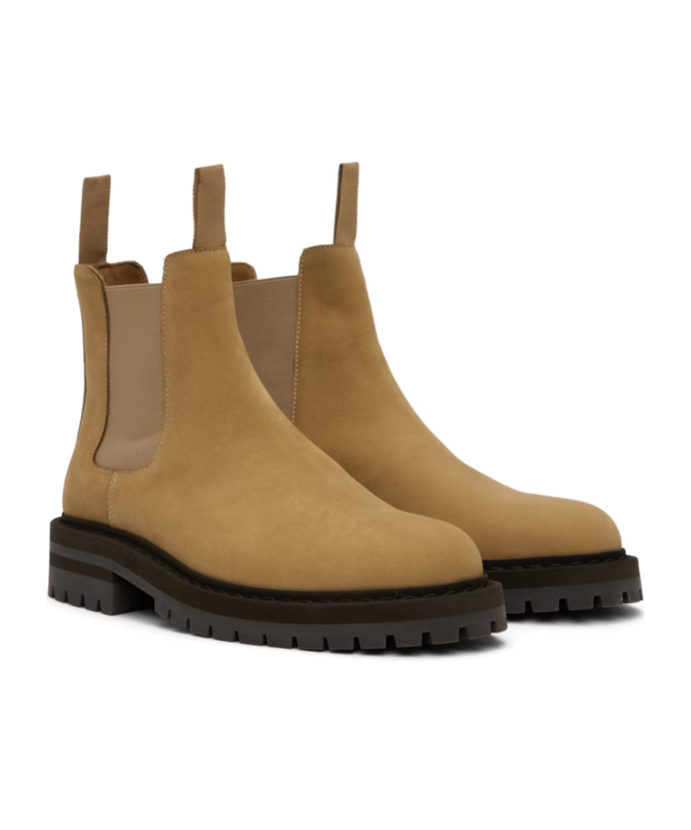 Common Projects Round Elastic Boots In Brown