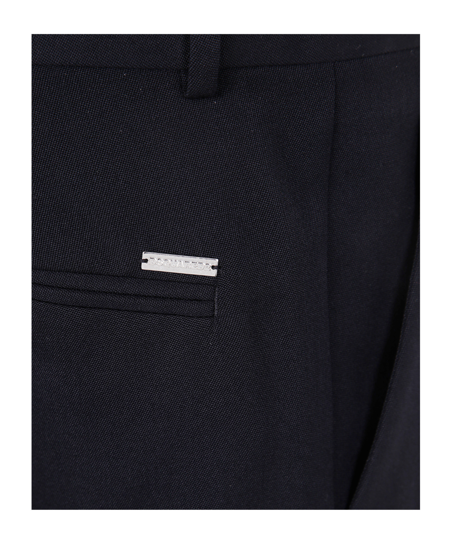 Dsquared2 Tailored Tapered Trousers In Black