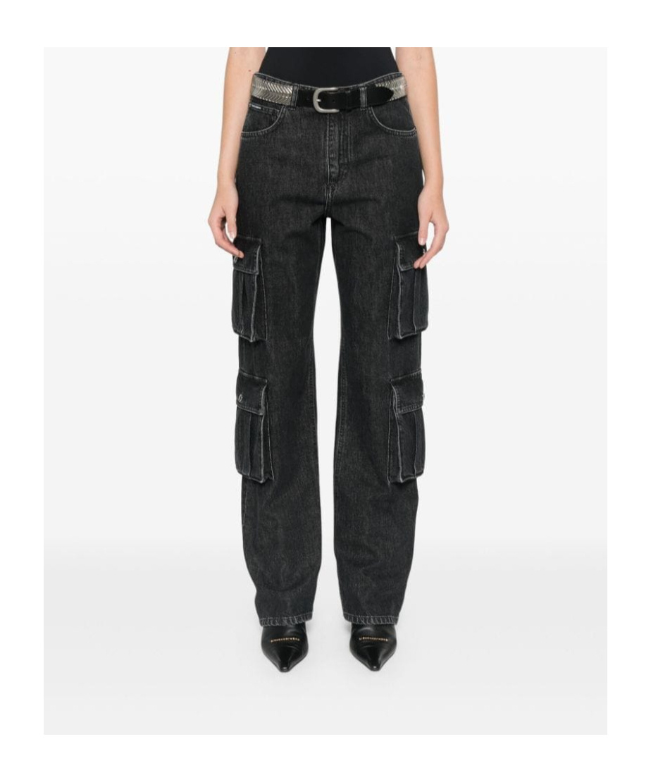 Dolce & Gabbana Cargo Trousers Featuring Wide Leg And Pockets In Black