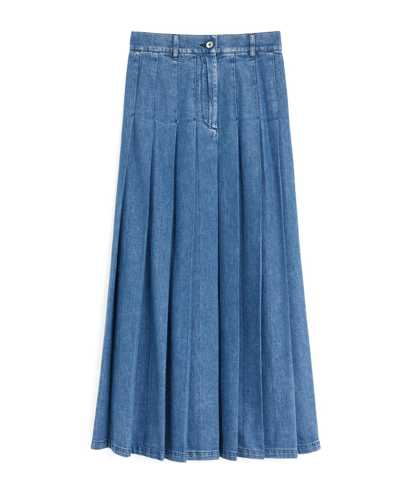 Weekend Max Mara Belt Loop Skirt In Blue