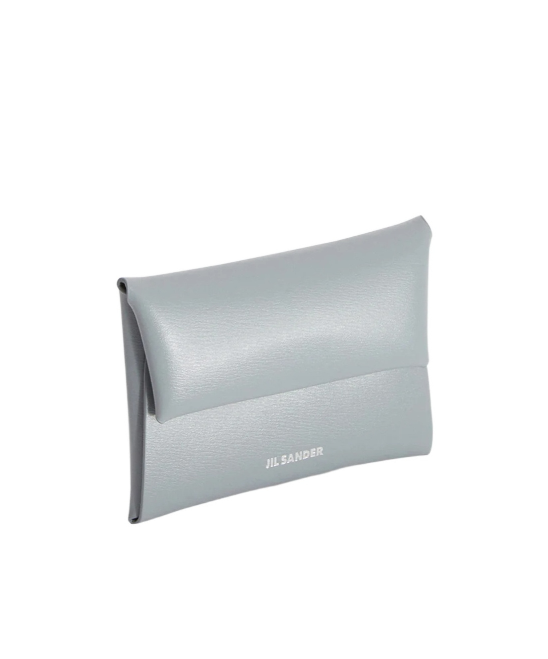 Jil Sander Leather Coin Purse In Gray