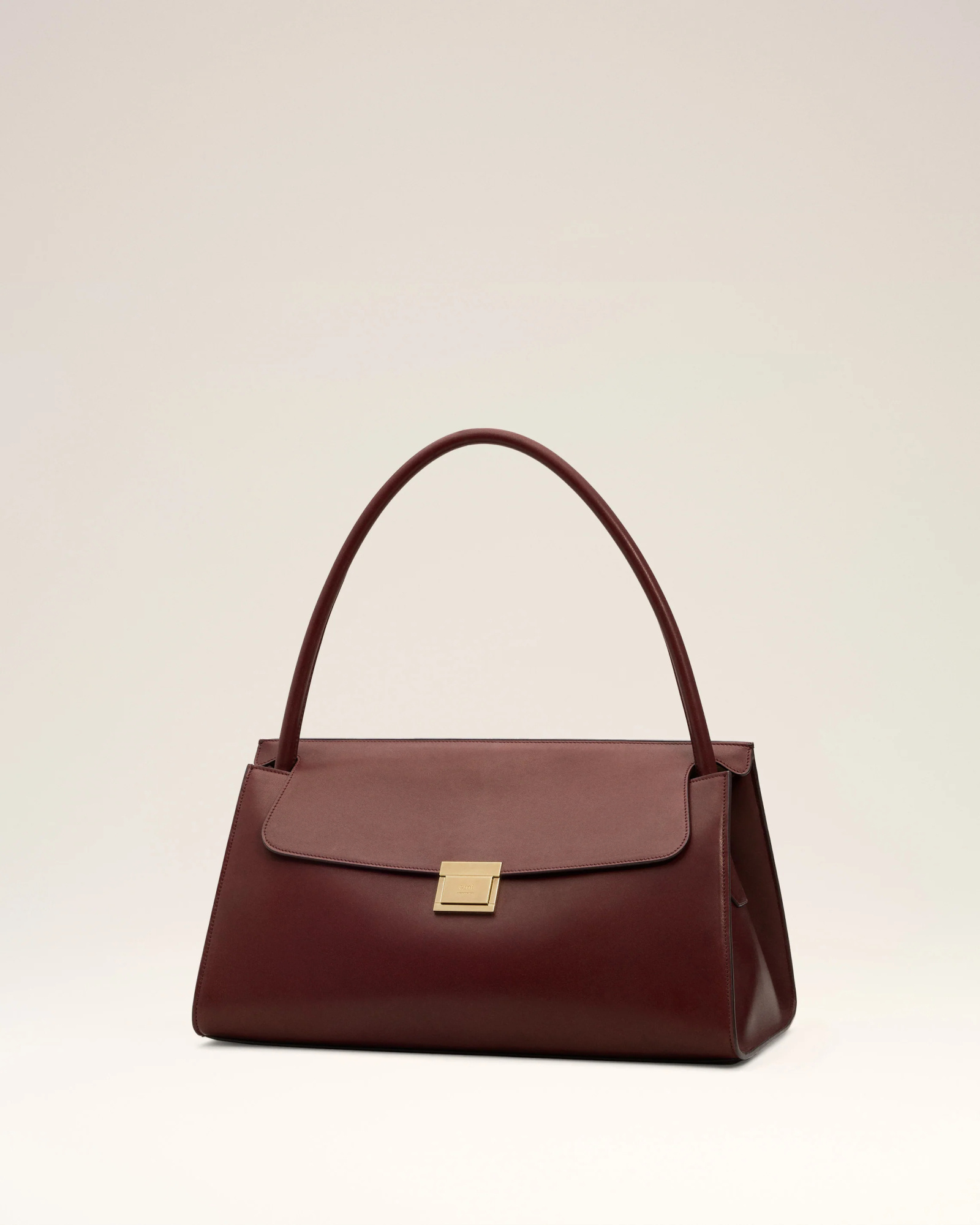 Ami Alexandre Mattiussi Flap Shoulder Bag In Burgundy