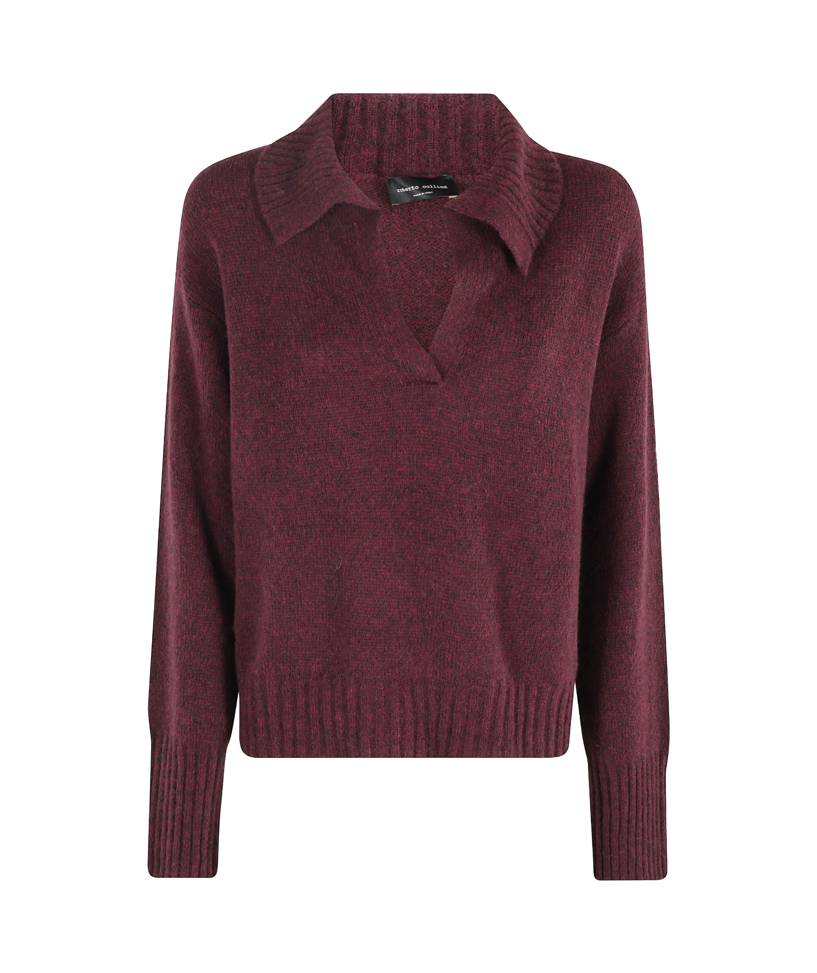 Roberto Collina Polo Knitwear In Purple