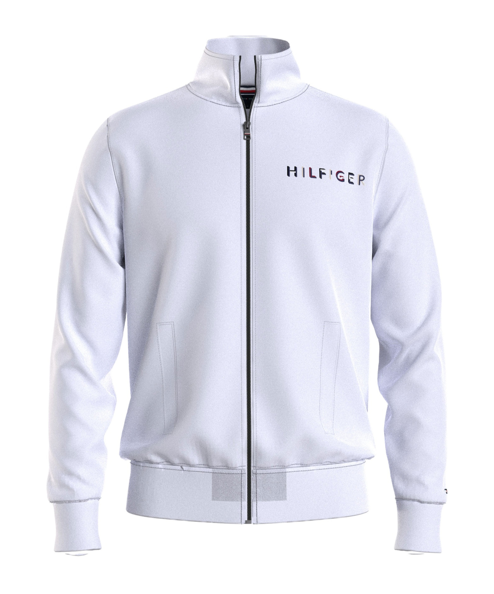 TOMMY HILFIGER TOMMY HILFIGER LOGO PRINTED ZIP-UP SWEATSHIRT