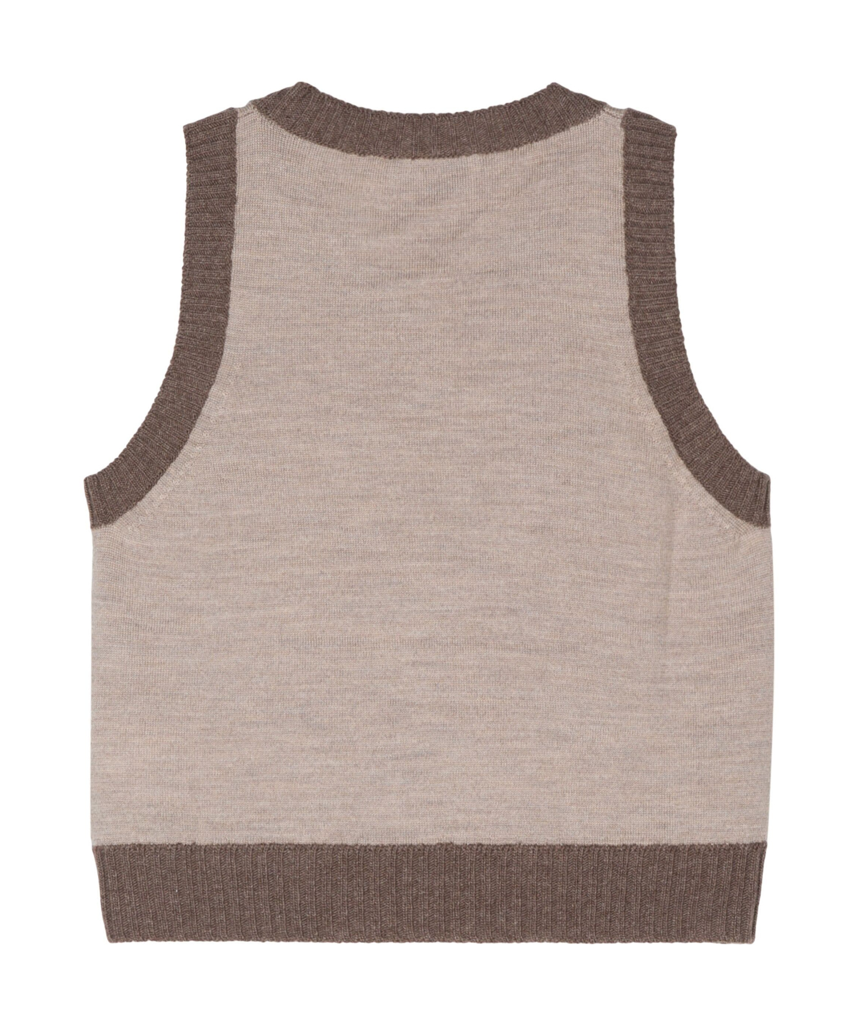 Officine Generale Gabriela Virgin Wool Tank Top In Nude