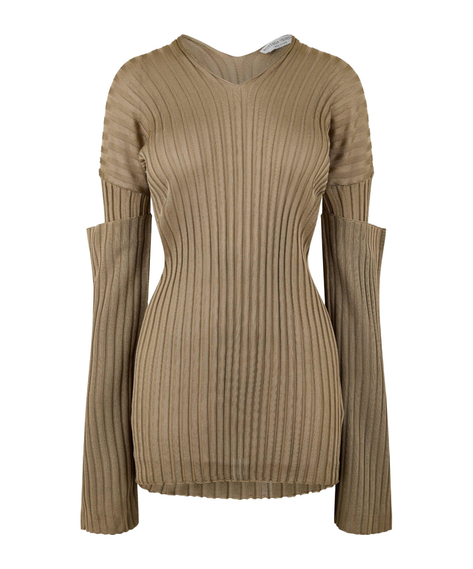 Bottega Veneta Simple Knitted Sweater In Brown