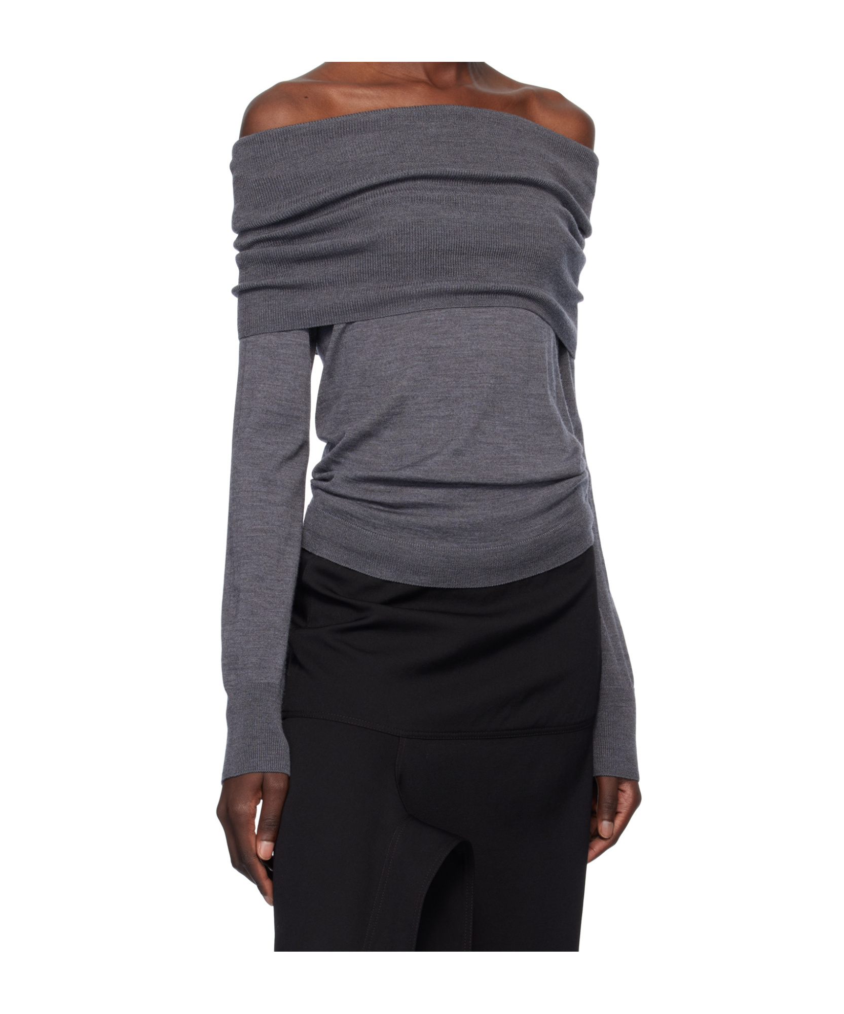 Stella Mccartney Shoulder Knitwear Stretch Ribbed Sleeves