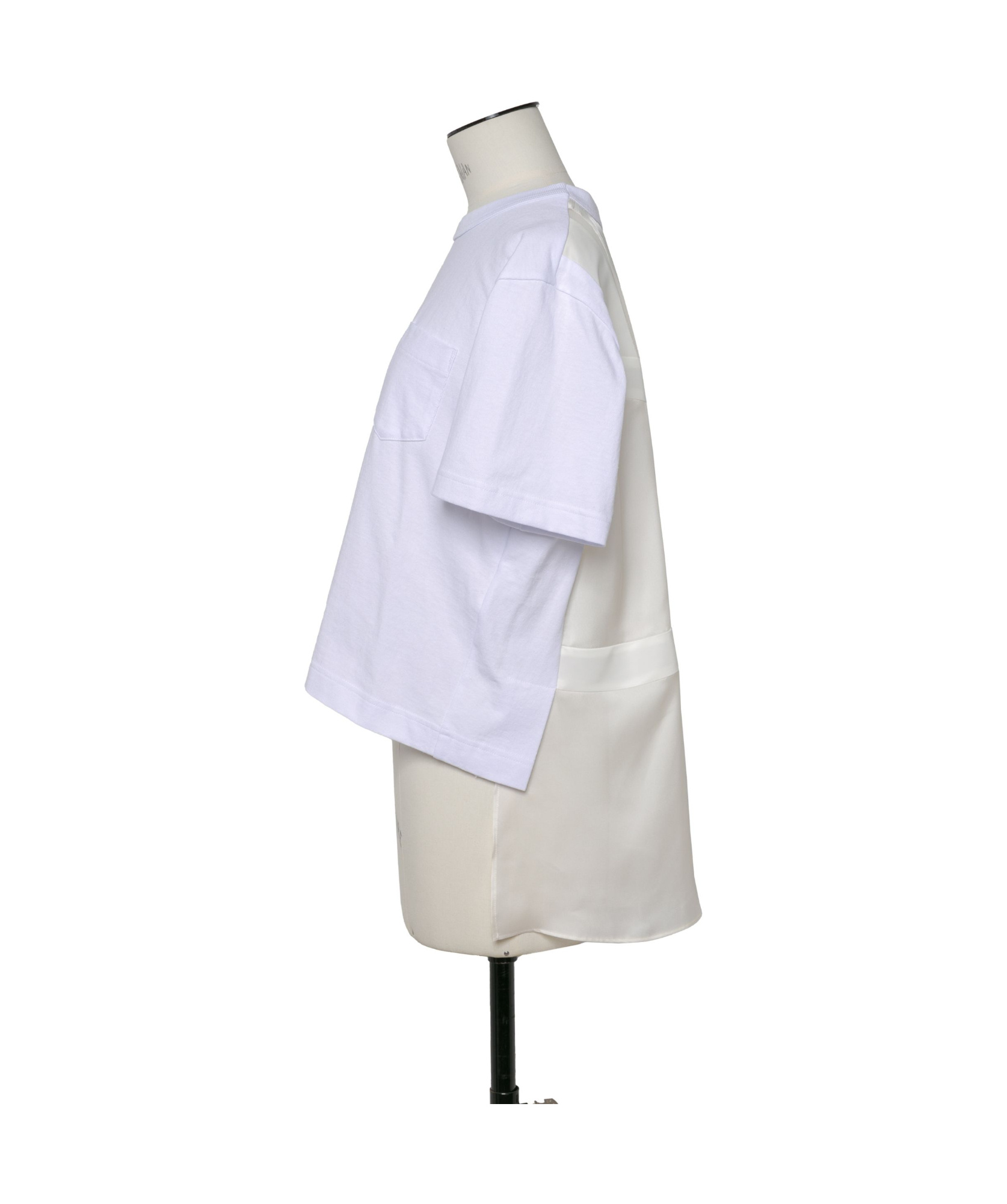 SACAI JERSEY-STYLE COTTON T-SHIRT