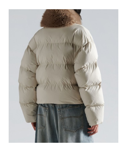 Balenciaga Women's Ski Puffer In Chalky White In White