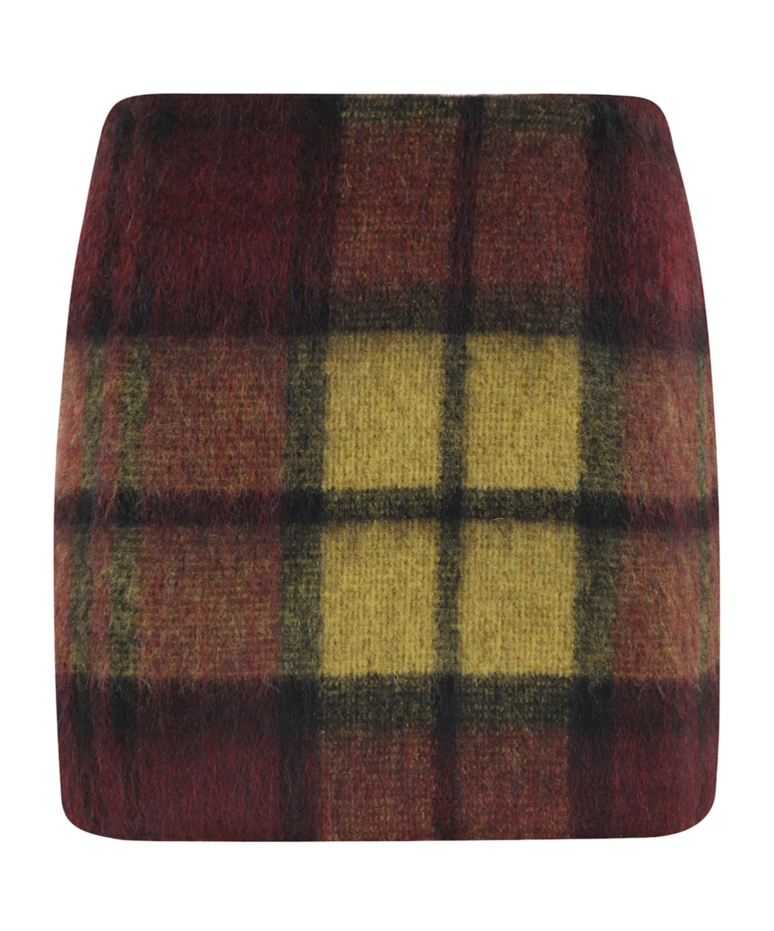 Roberto Collina Plaid Mini Skirt In Black