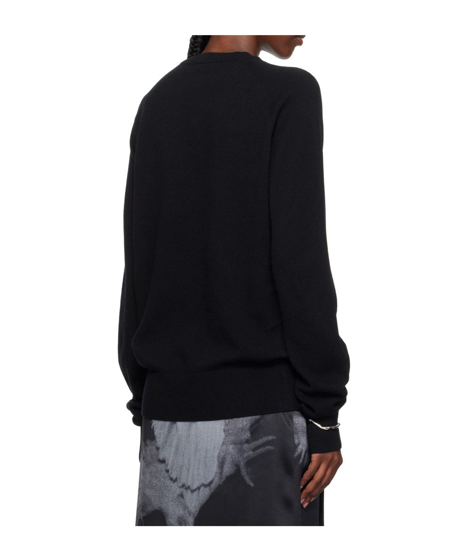 Ann Demeulemeester Ulu Cut-out Sweater In Black