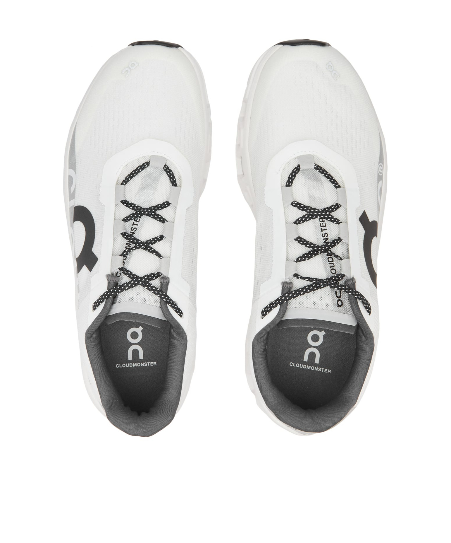 On Running Cloudmonster Sneakers With Technical Fabric Upper In White