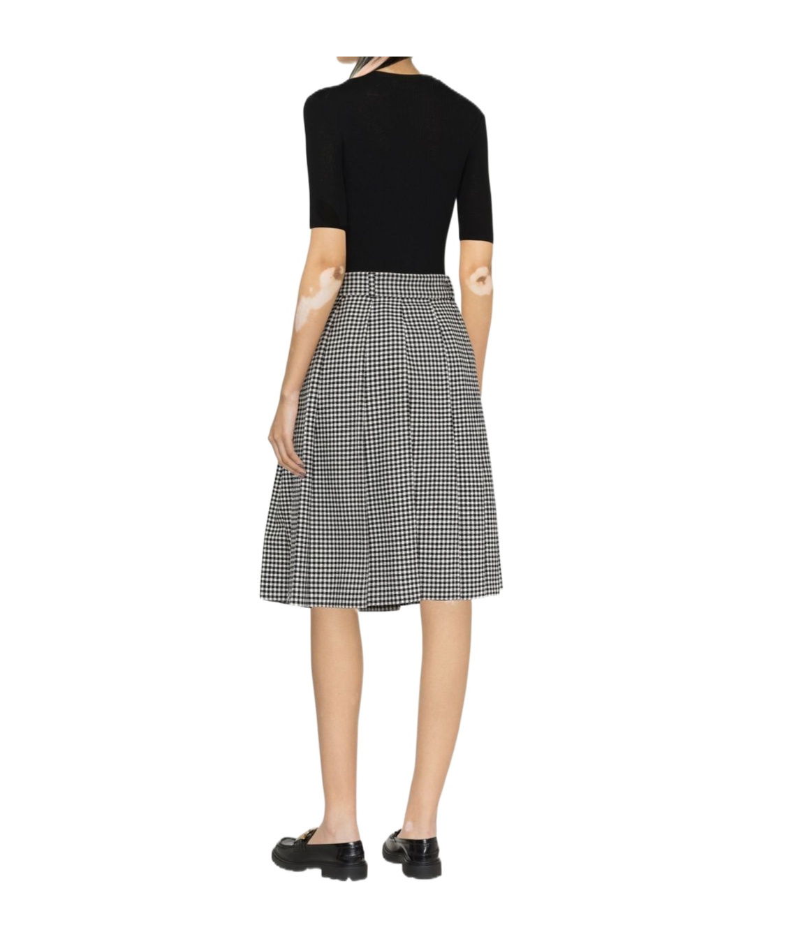 P.a.r.o.s.h Short-sleeved Rib Sweater In Black