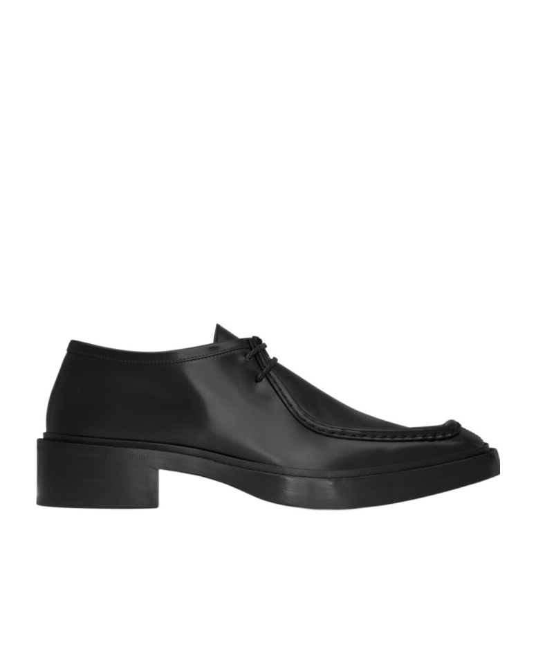 Saint Laurent Harvey Derbies In Smooth Leather In Black
