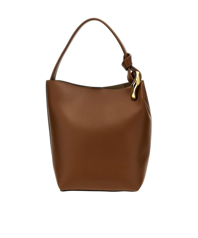 Jw Anderson The Jwa Corner Bucket Tote Bag In Brown