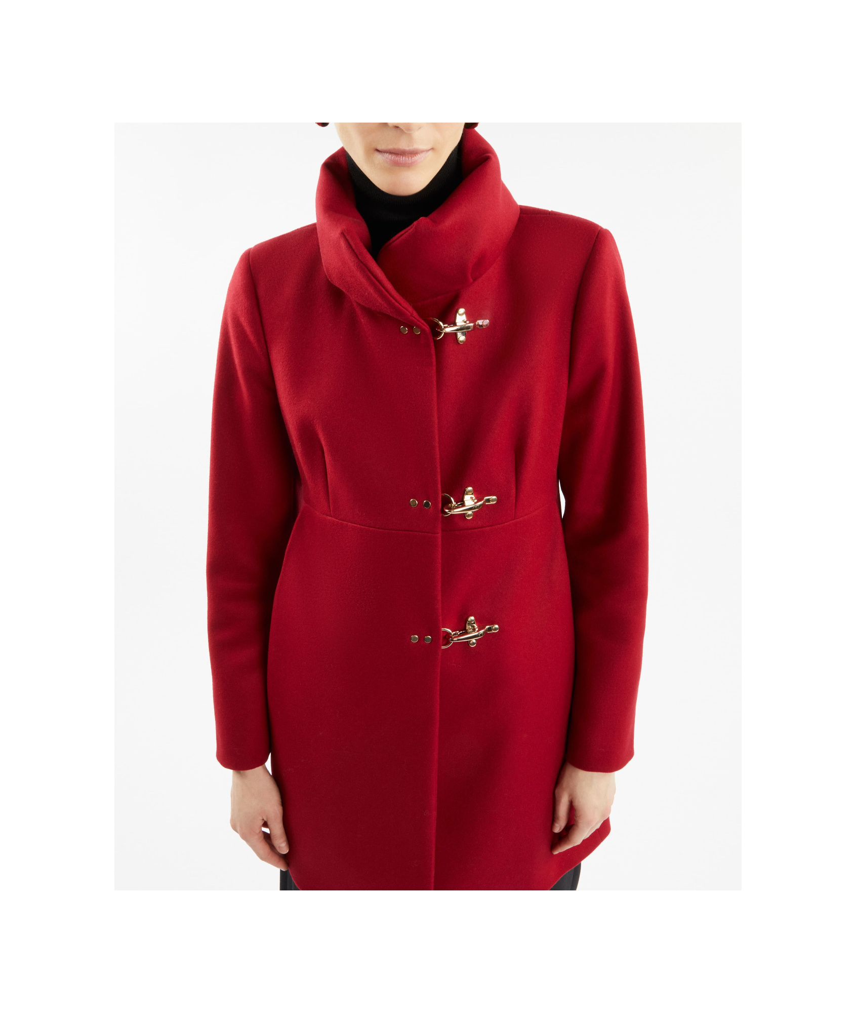 Fay Romantic Coat In Red