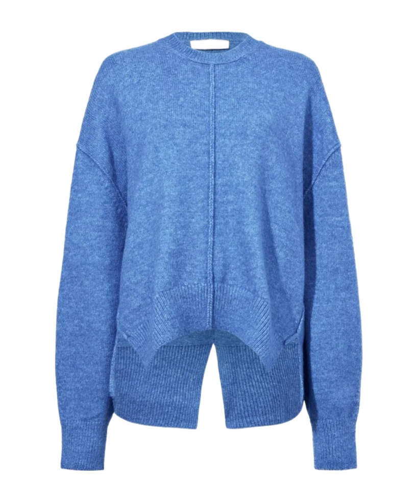 Philosophy Di Lorenzo Serafini Round Neck Sweater In Blue