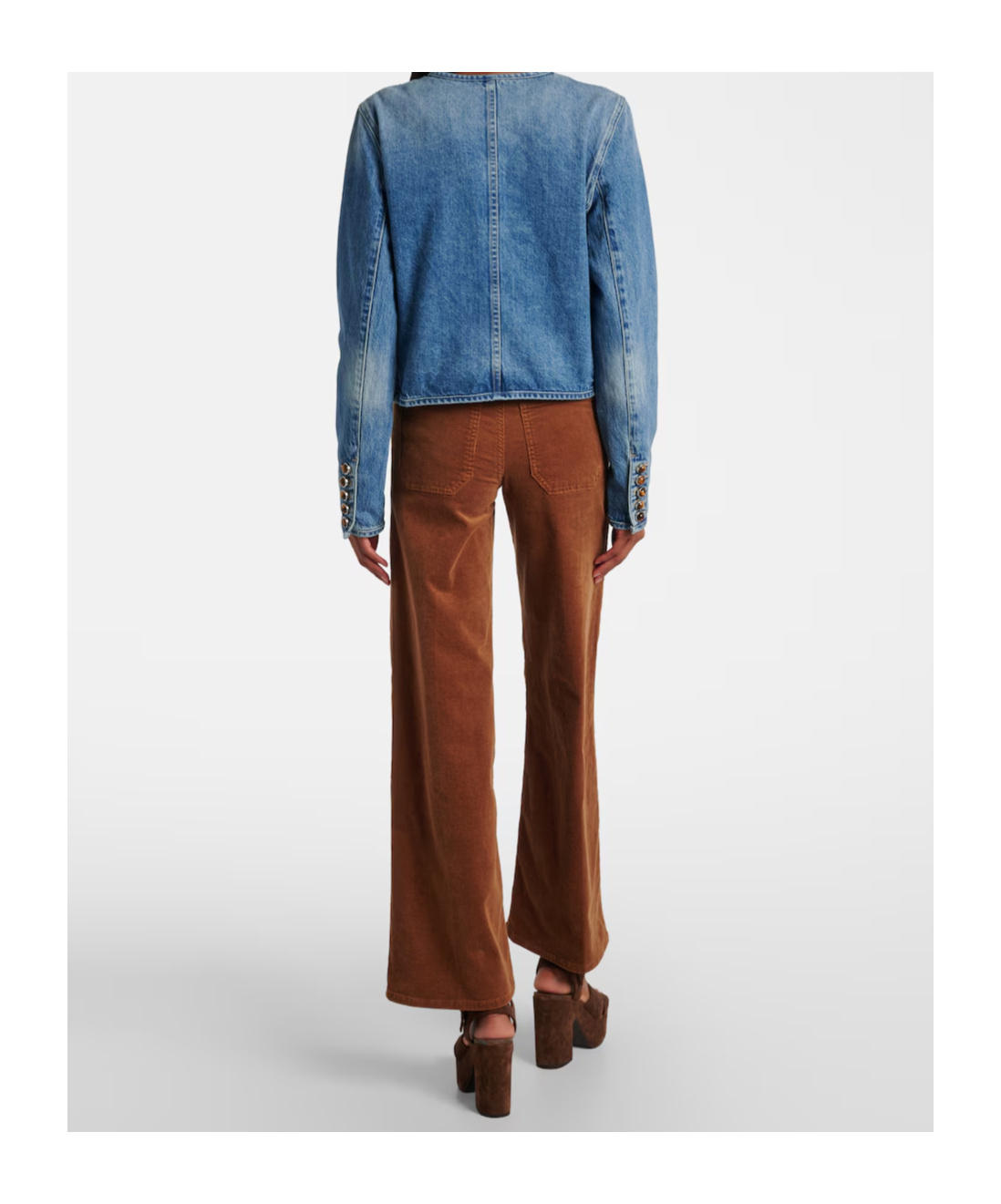 Veronica Beard Andrea Denim Jacket In Blue