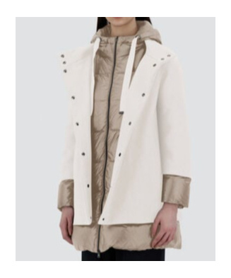 Herno Long-sleeved Down Jacket In White