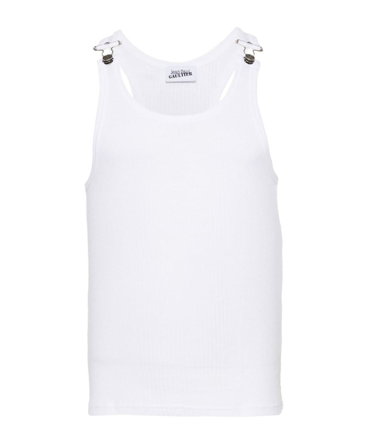 Shop Jean Paul Gaultier Round-neck Vest In White