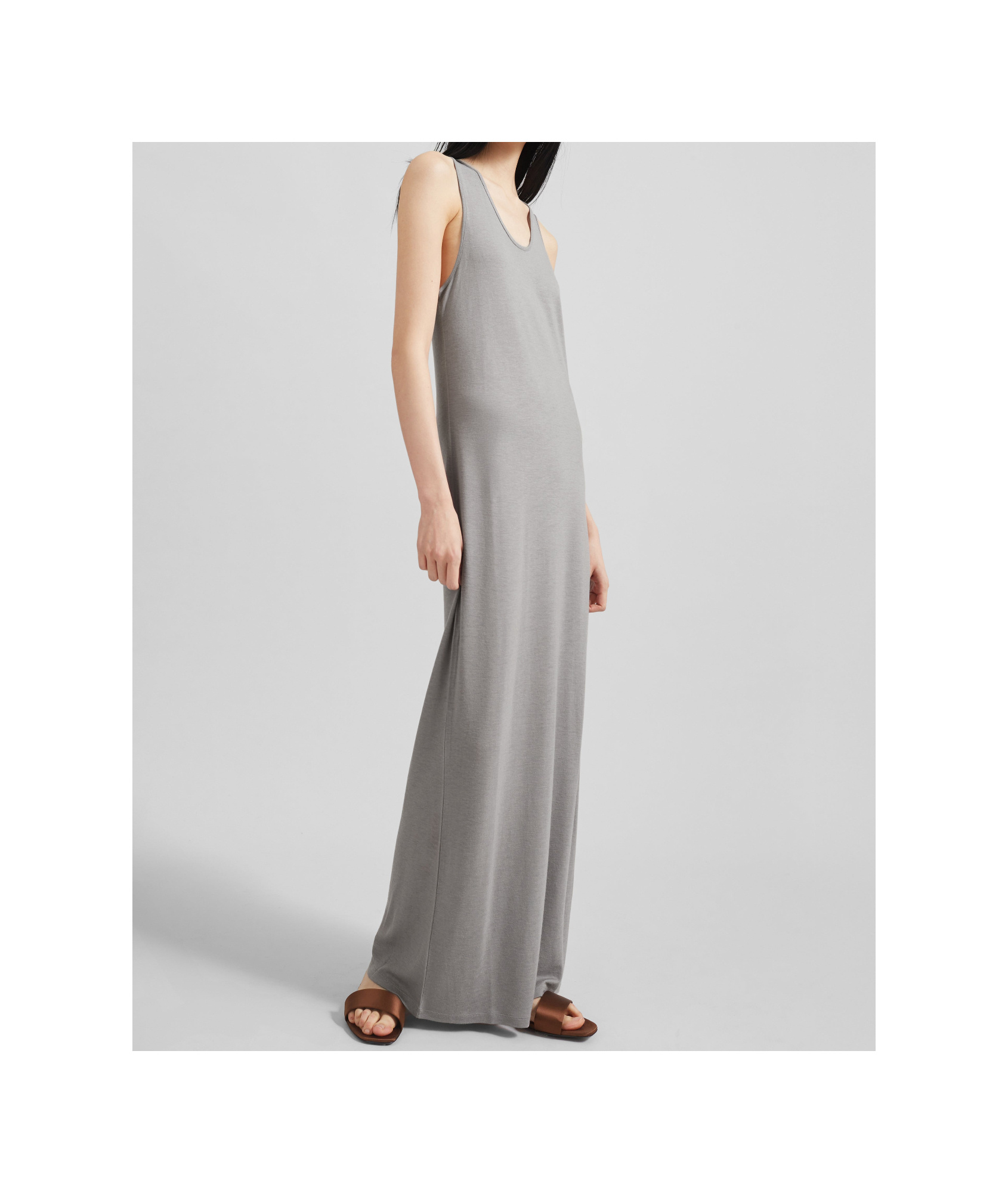 Shop Loulou Studio Myron Maxi Dress In Gray