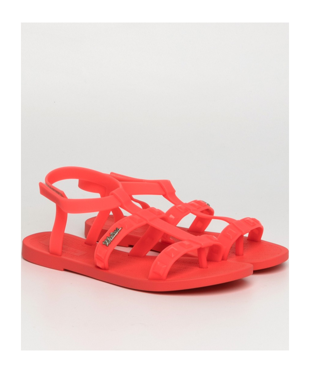 Melissa Sun River Studded Sandal In Red