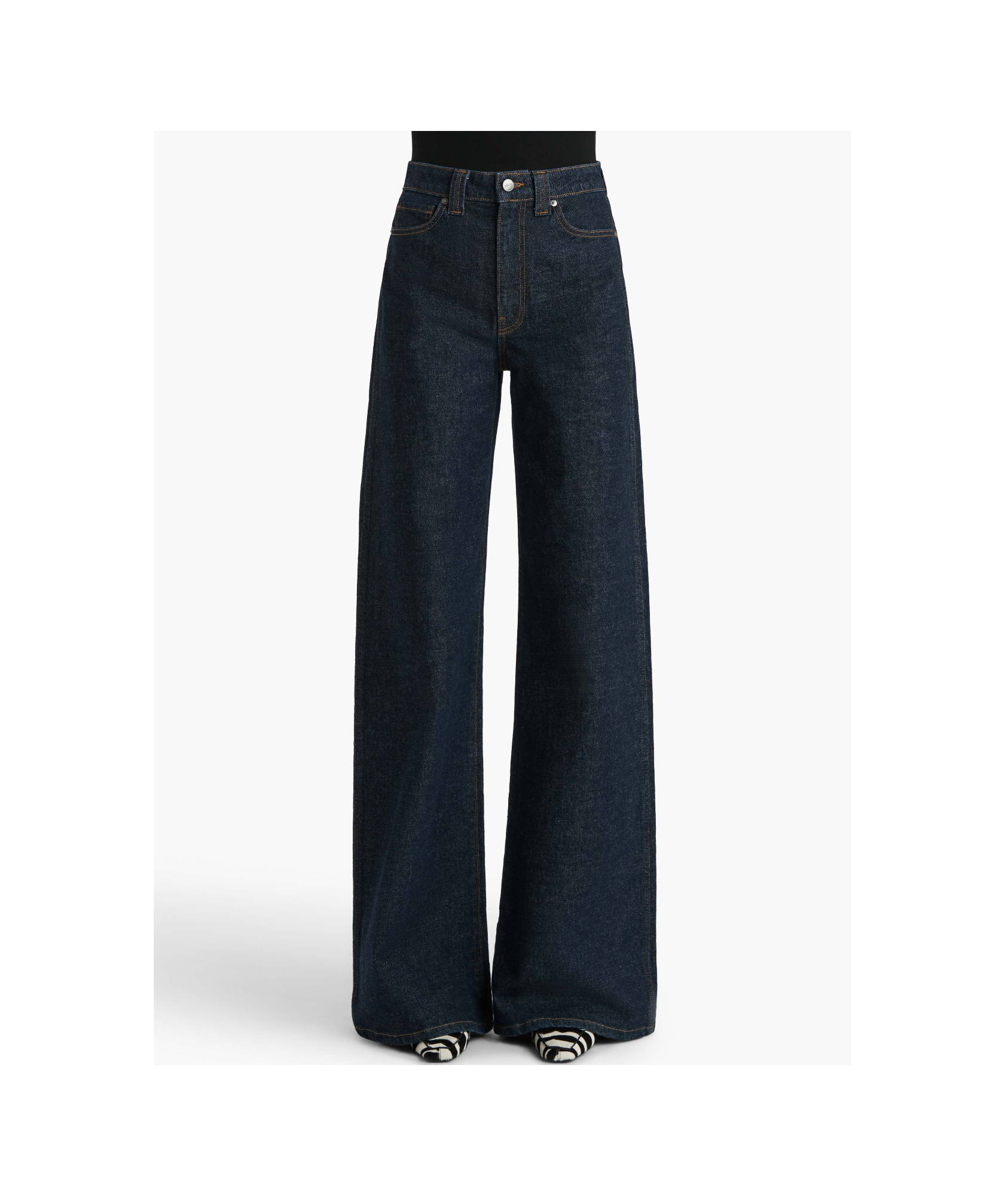 Khaite Wide-leg Dane Jeans In Blue