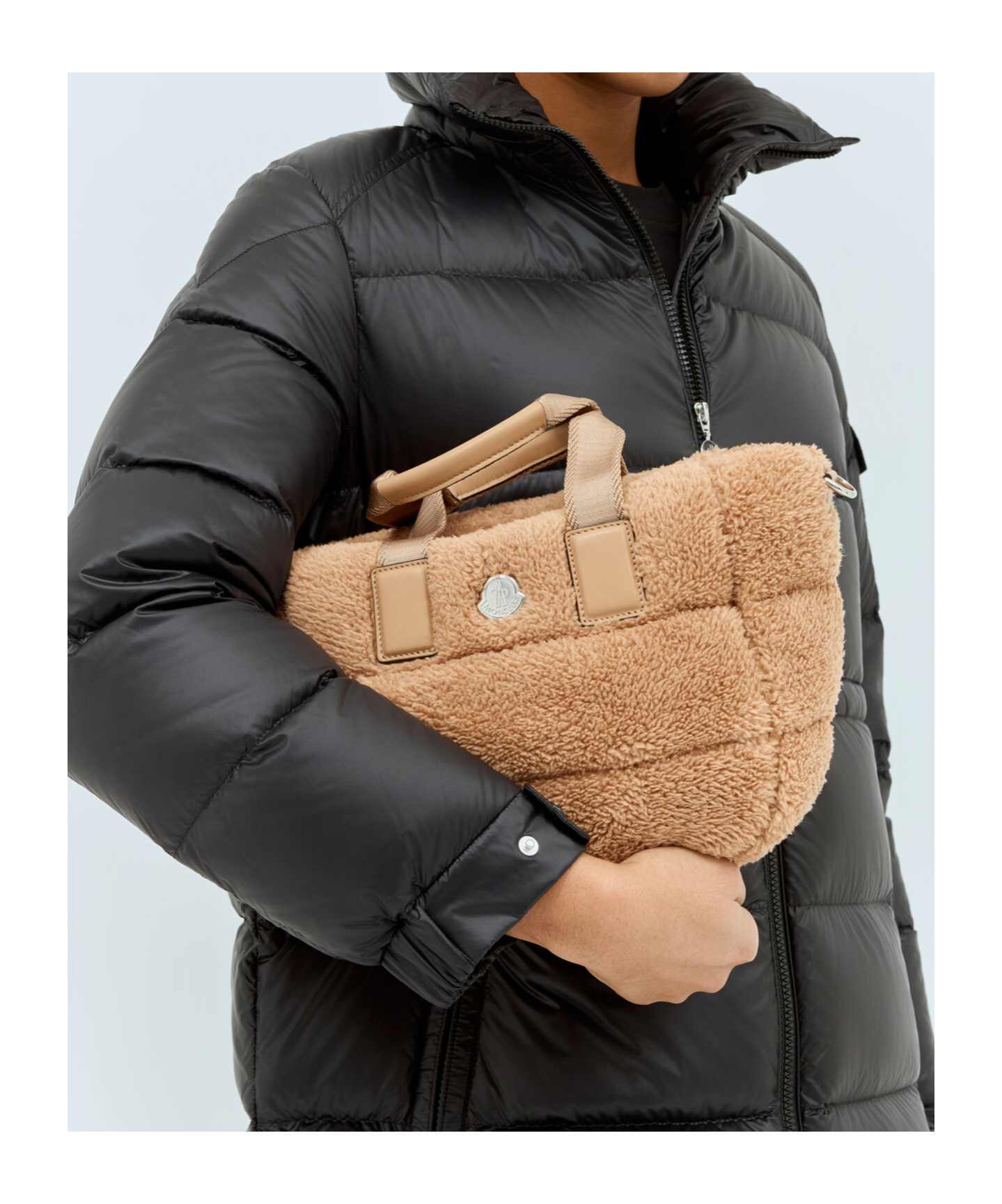 Moncler Double-handle Cross-body Bag In Black