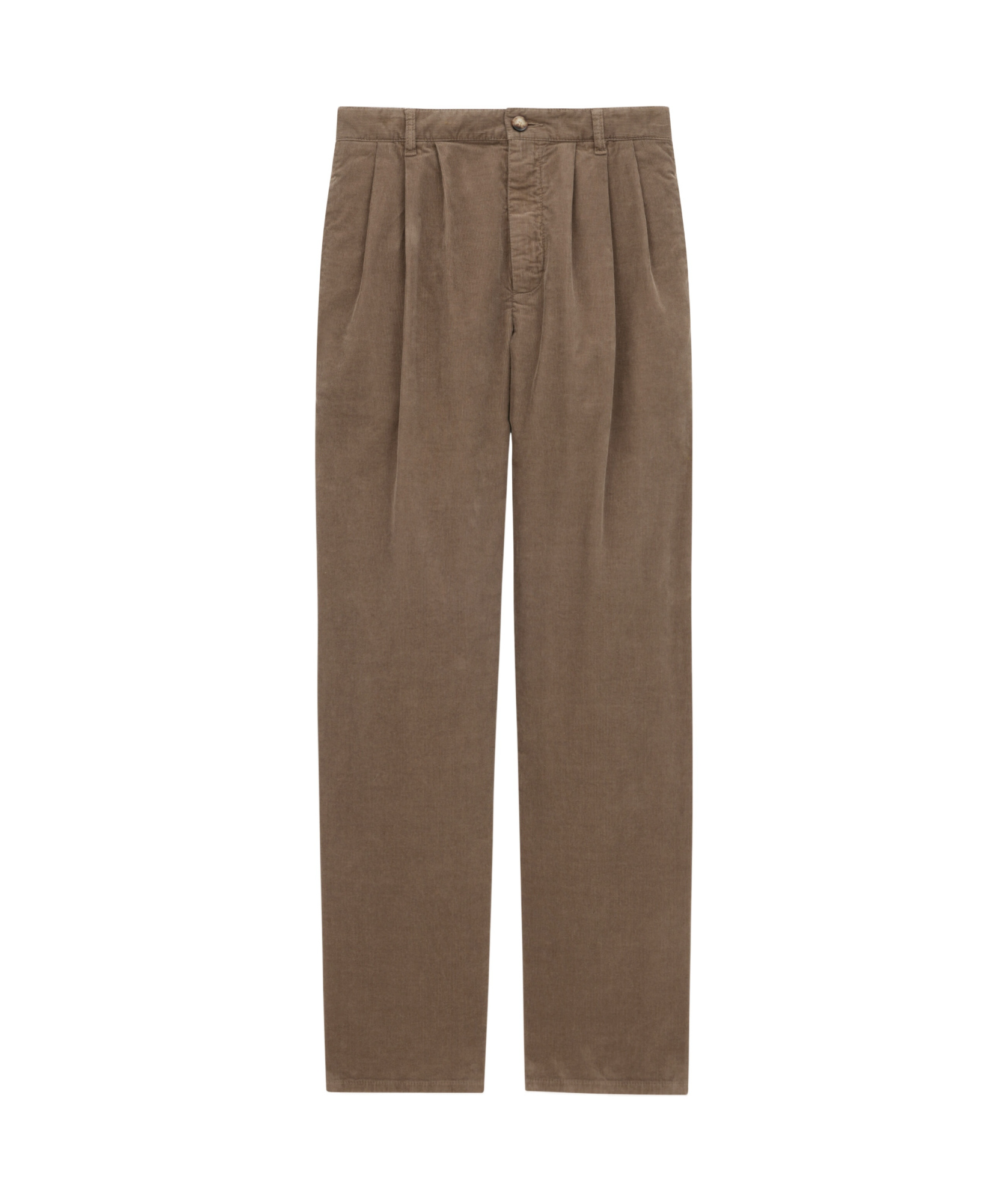Saint Laurent Waistband Loop Casual Pants In Brown