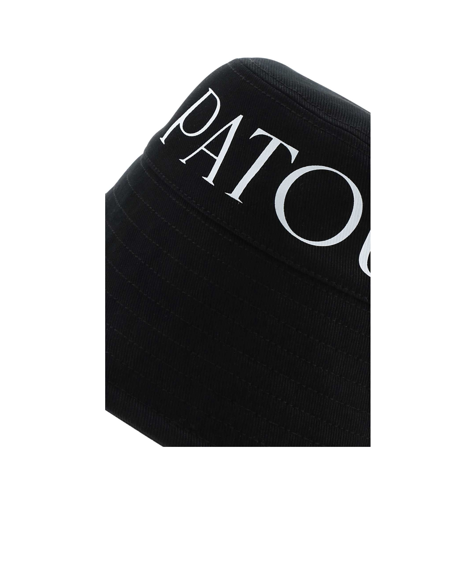 Patou Black Canvas Hat In Black