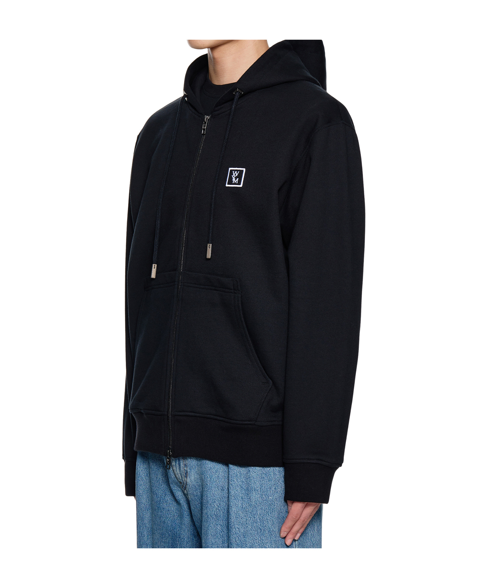 Wooyoungmi Long-sleeved Hooded Sweater In Black