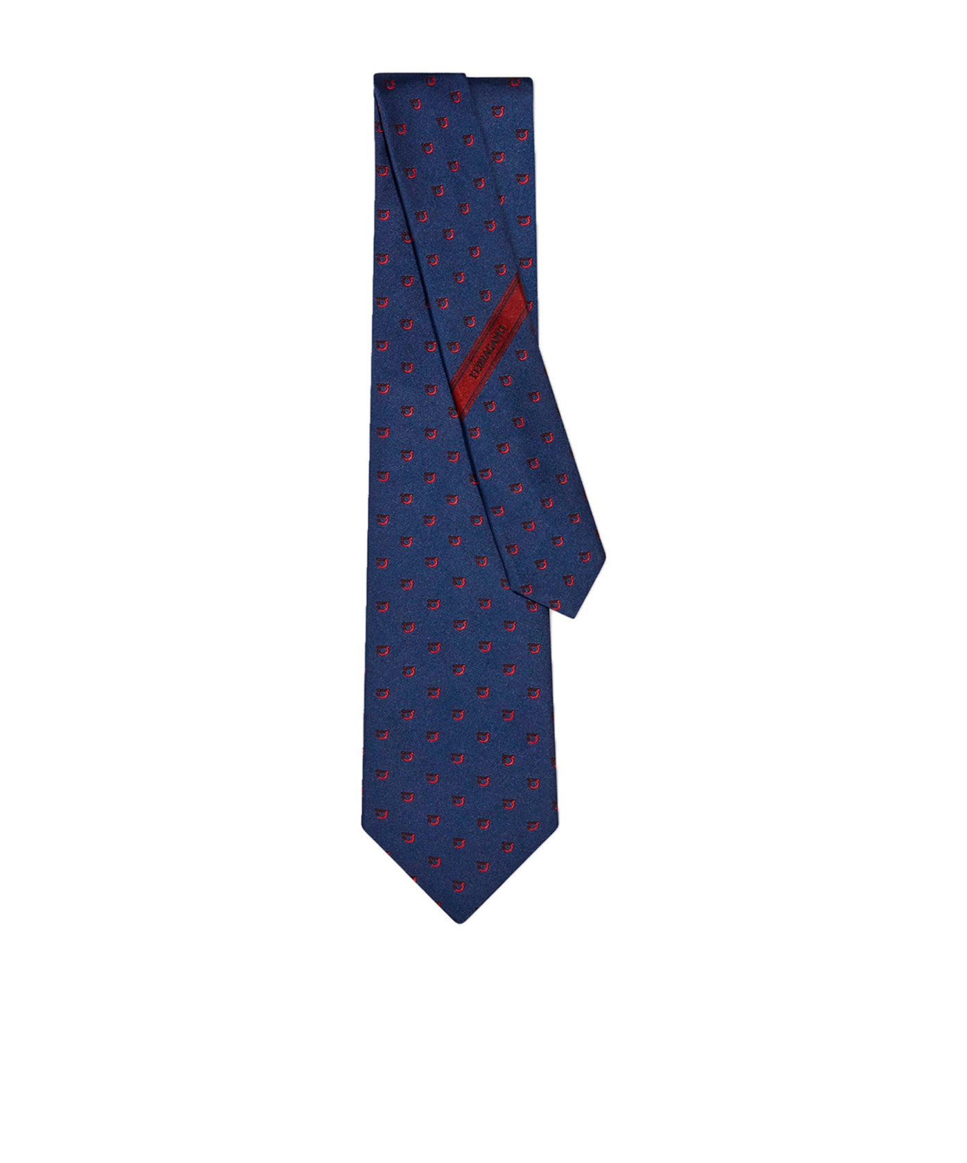 Ferragamo Two-tone Gancini Jacquard Alaska Silk Tie
