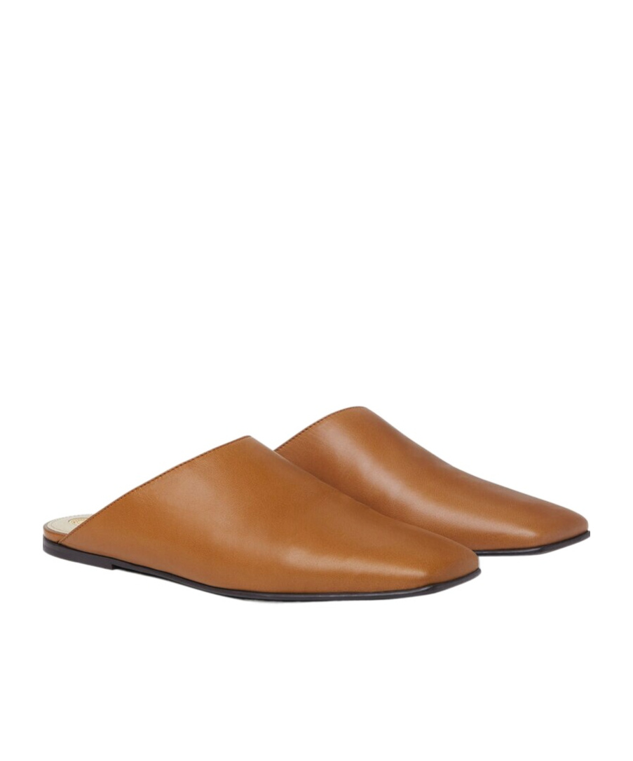 Loro Piana Alba Flat Mules In Brown