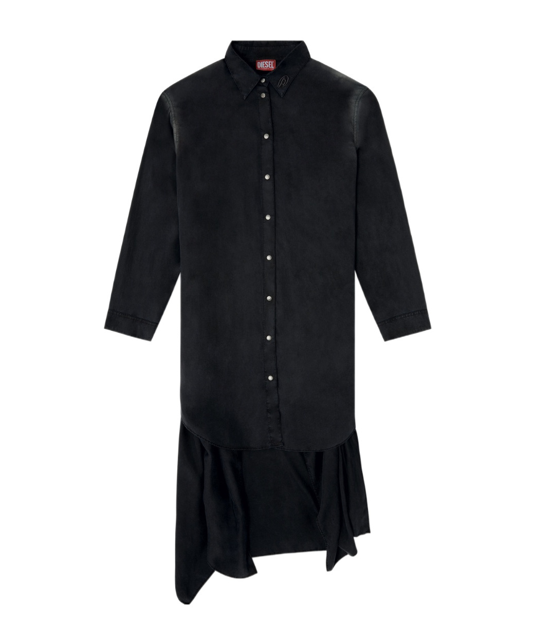 Diesel Long Sleeve Dress In Black