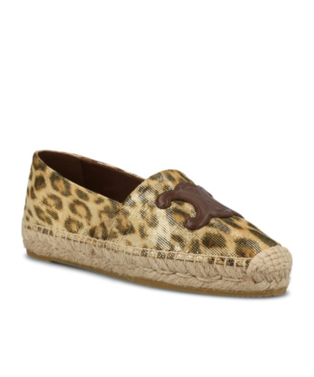 Celine Logo Espadrille In Nude