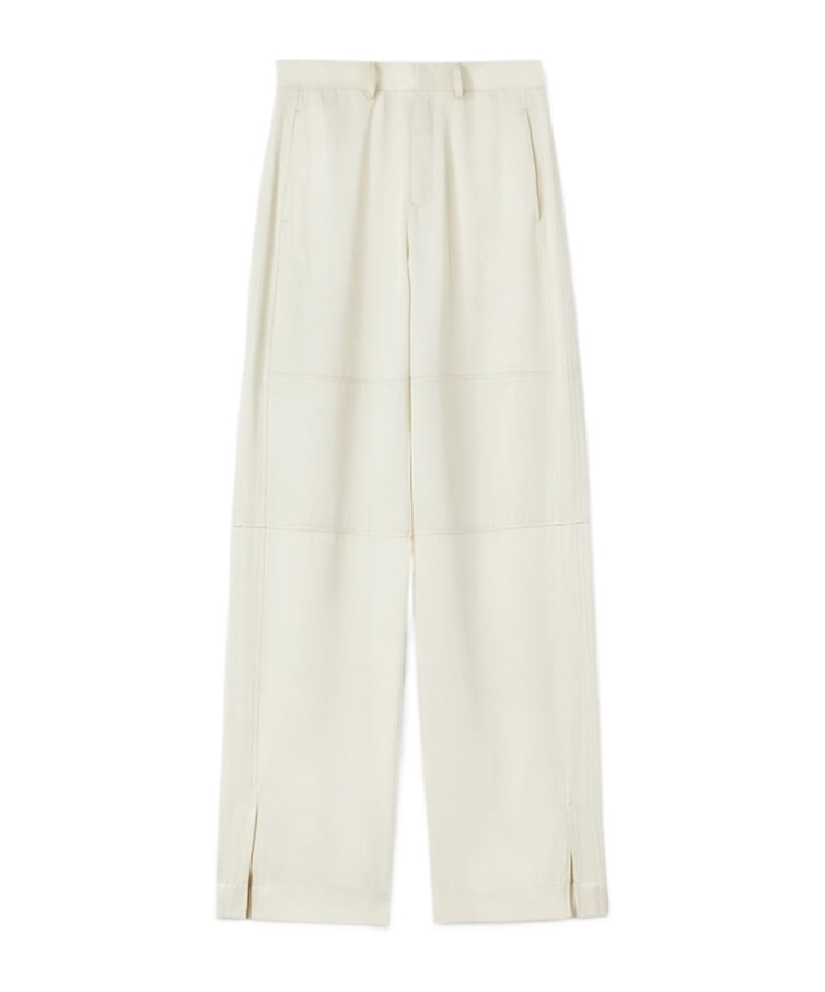 Jil Sander Belt-loop Casual Pants In White