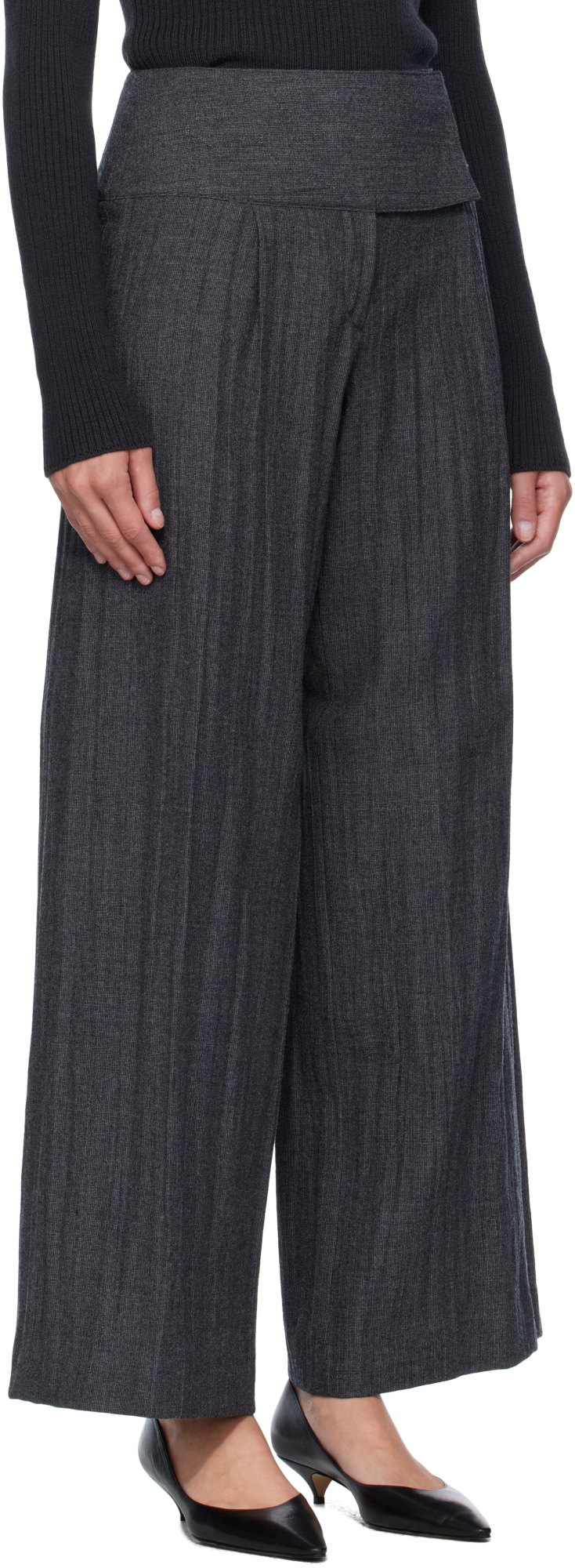 Our Legacy Girdle Trousers In Gray