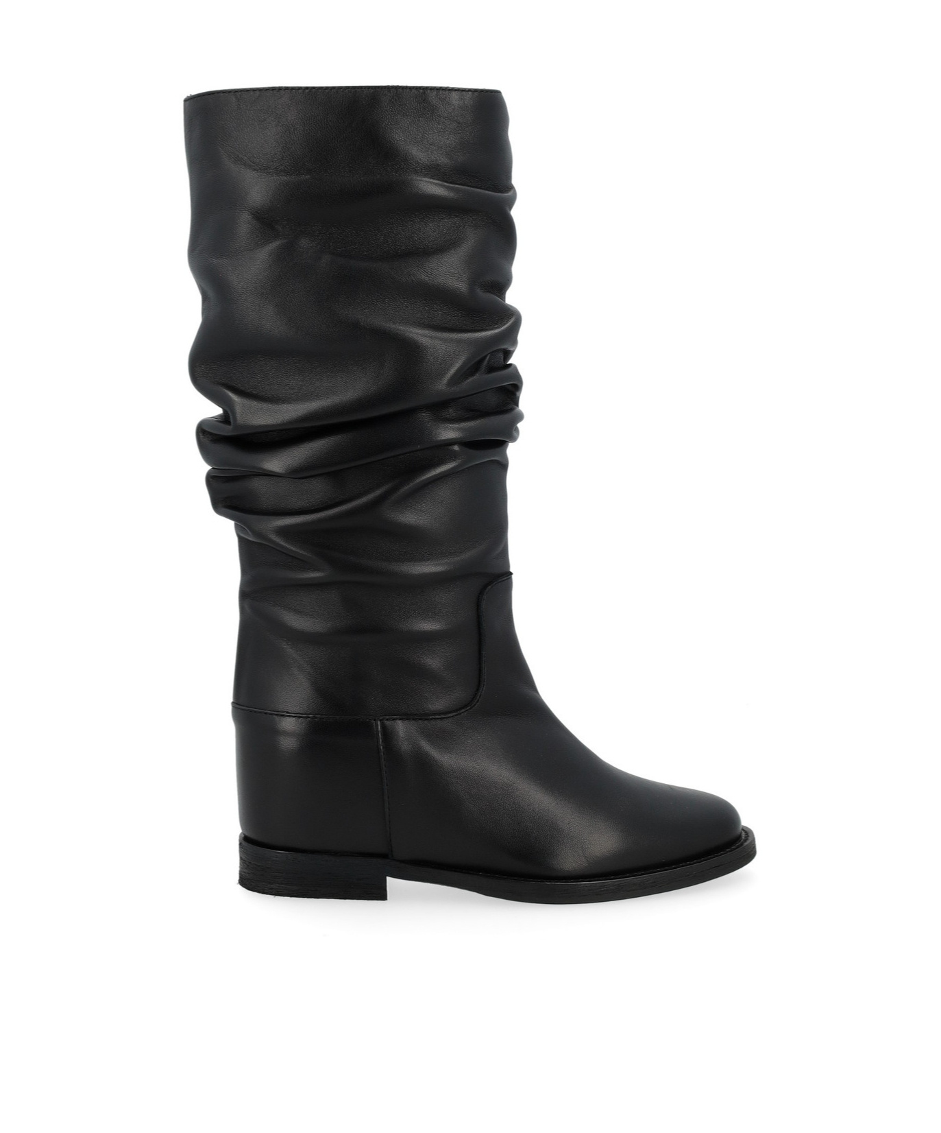 VIA ROMA 15 PLEATED SHORT BOOTS 