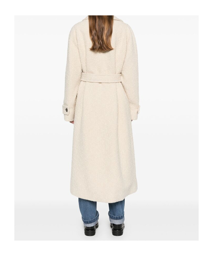 Herno Long-sleeved Coat In White