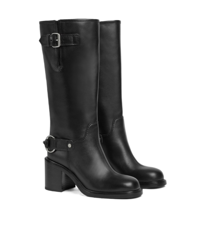 Gucci Women Smooth Leather Boot In Black