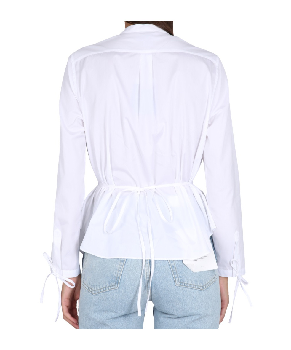 ASPESI PEPLUM BUTTON-UP SHIRT