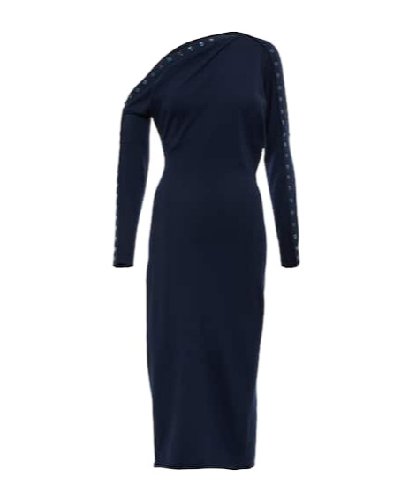 Altuzarra Jeevika Wool-blend Midi Dress In Black